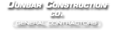 Dunbar Construction Company